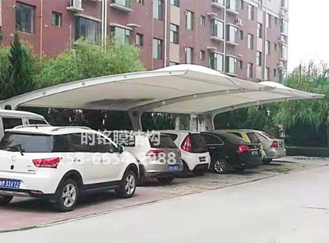 河北鹽山縣書香名邸電動車棚